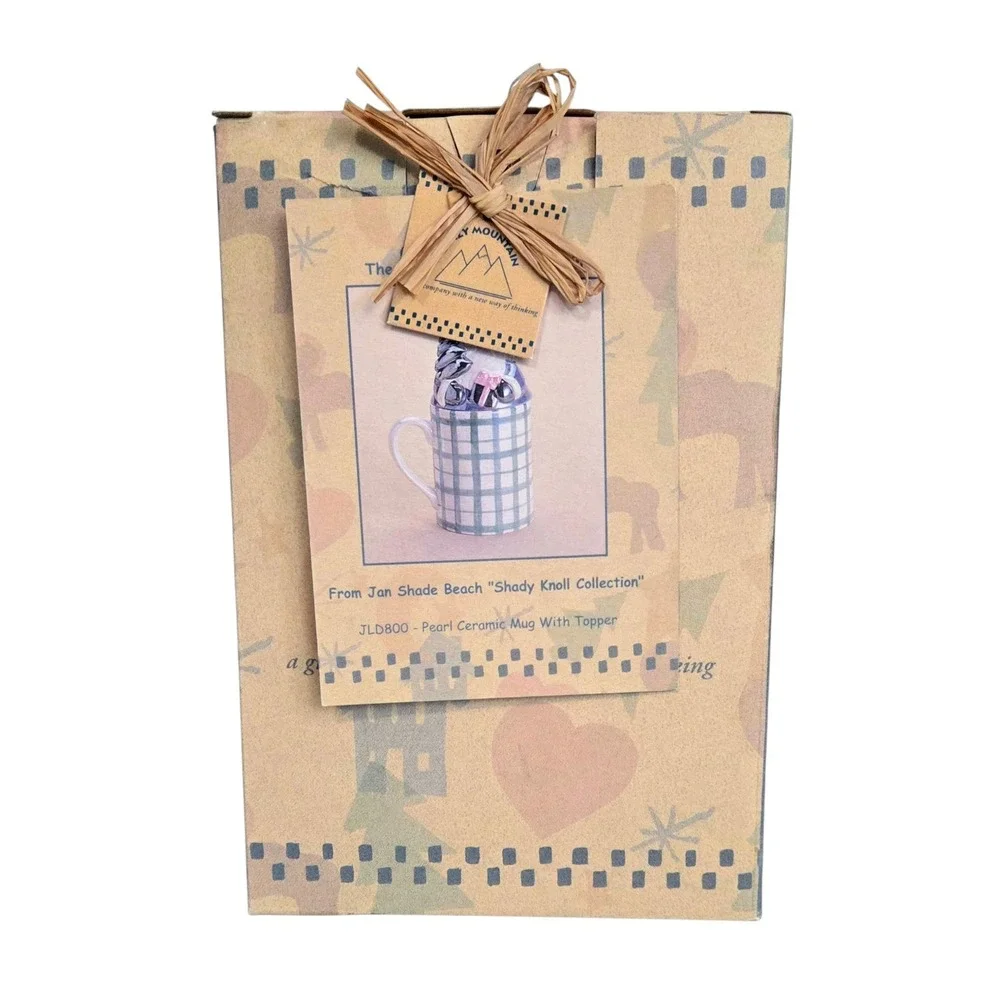 Crazy Mountain plaid ceramic